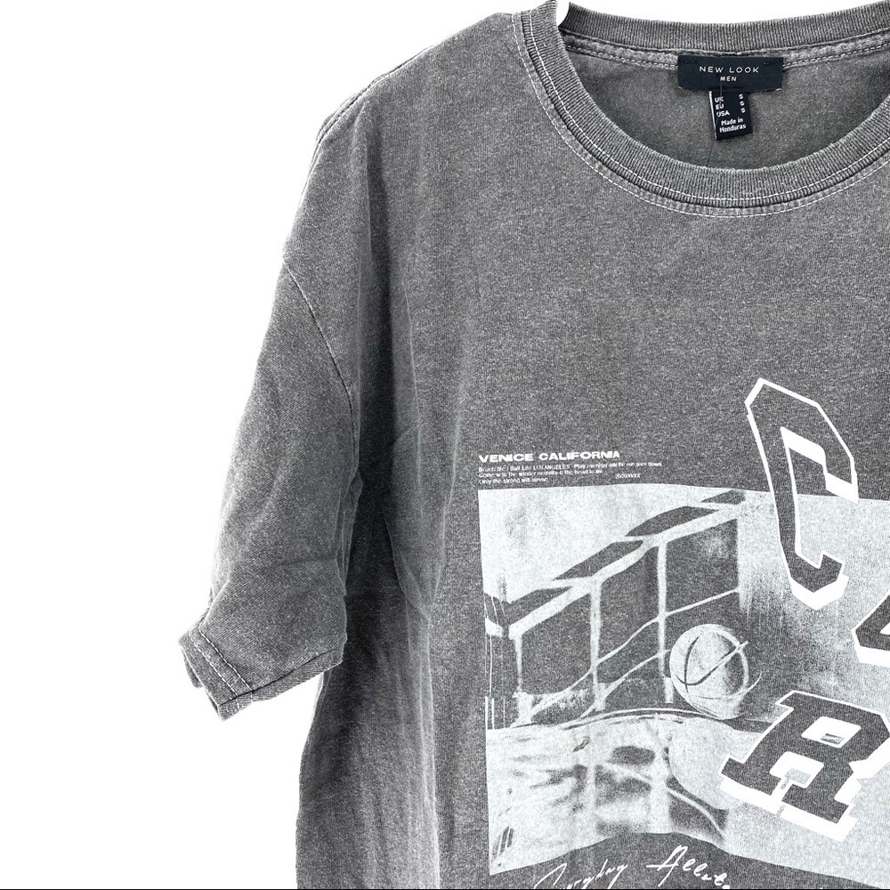 New Look Men's Short Sleeve Overdyed T-shirt - S - Picture 2 of 6
